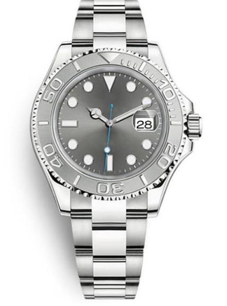 

men's vintage watch stainless steel oyster bracelet fashion 40mm casual sports automatic movement sapphire quality glass heart vs ceram, Slivery;brown