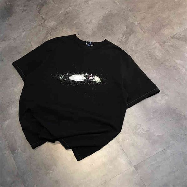 

66% off new summer star letters round neck t-shirt casual simple short sleeve men's and women's fashion, White