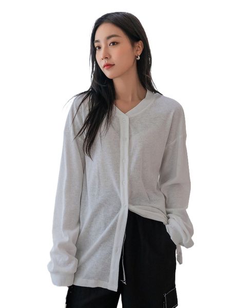 

dazy drop shoulder ribbed knit s8th#, White