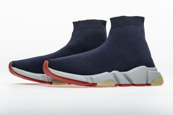 

shoes designer premium edition casual sneakers navy socks speed runner, Black
