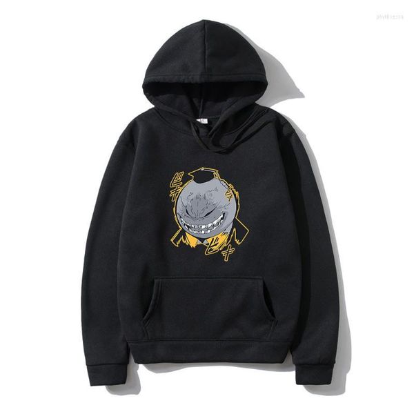 Moletons de moletons de capuz masculino de anime assassinato em sala de aula korosensei shiota nagisa akabane karuma winter design simples design grosso grosso co casual co