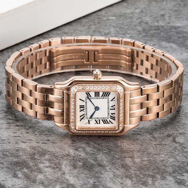 

2022 u1 women watch fashion classic panthere 316l stainless steel quartz gemstone for lady gift with design wristwatch, Slivery;golden