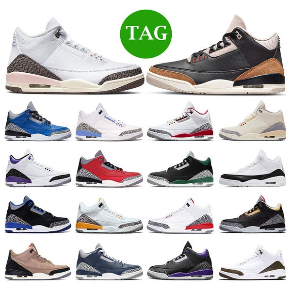 

3 men basketball running shoes unc desert elephant cardinal red neapolitan muslin varsity royal pine green tinker 3s mens outdoor sports sne