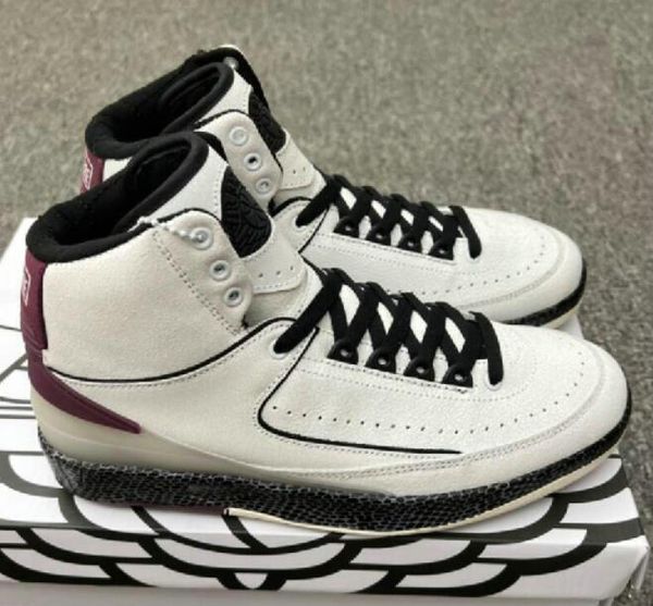 

new jumpman 2 2s ii un joint ma maniere grey fog basketball shoes designer sneakers white varsity black royal solar red october men luxurys
