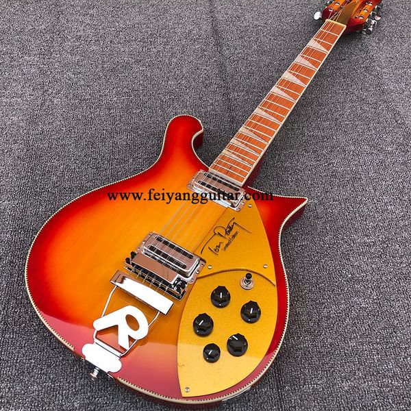 

60 guitar 12-string electric guitar sunset paint neck through the body