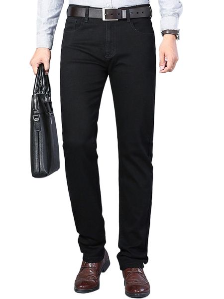 

men solid slant pocket jeans a9zi#, Blue