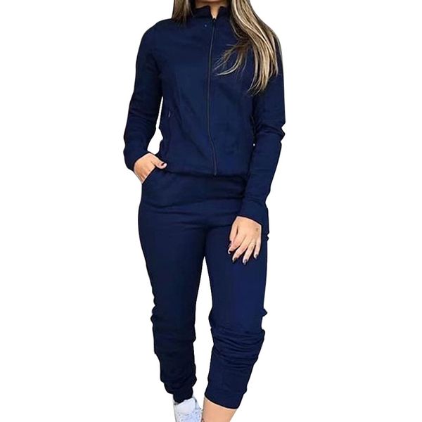 

new design 2022 tracksuits women's spring autumn two piece set outfit jacket pants set ladies joggers tracksuit slimfit sweat suits, Gray