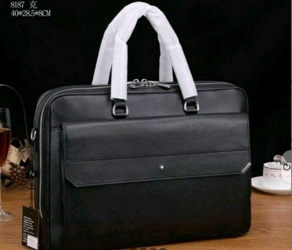 

2022 new designer mens bag briefcase real leather bags