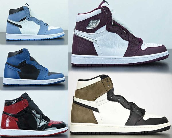 

portmarket running shoes airness dark mocha prototype men women jumpman 1 high shoes unc university blue fearless obsidian with box