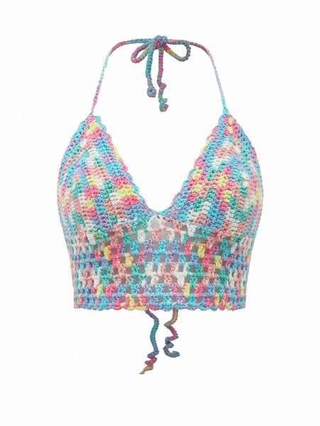 

tie back halter cover up u1ak#, White;black