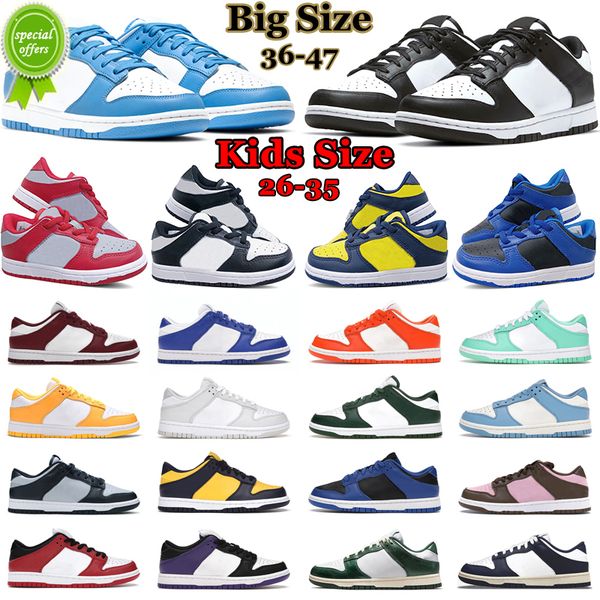 

2022 kids shoes designer running shoe men women sneakers white black panda unc syracuse kentucky shadow children mens trainers casual joggin
