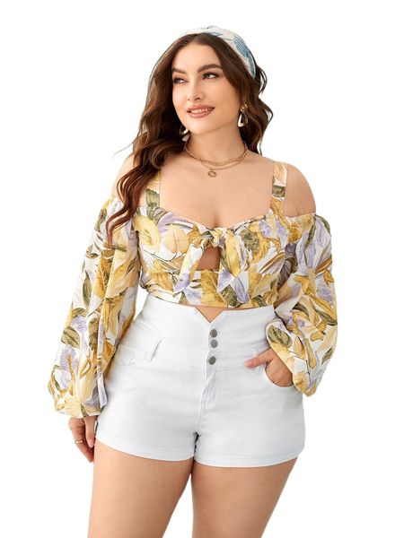 

plus high waisted slant pockets denim shorts w8t4#, White;black