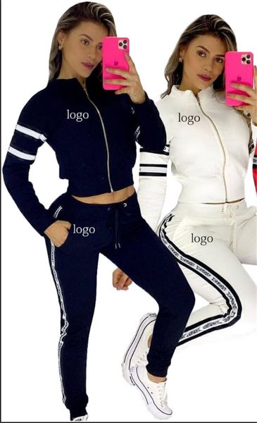 

women two piece outfits tracksuits sweatsuit hoodies sweatshirt + pants set running sport track suit 2 pieces jogging sets survetement femme, Gray