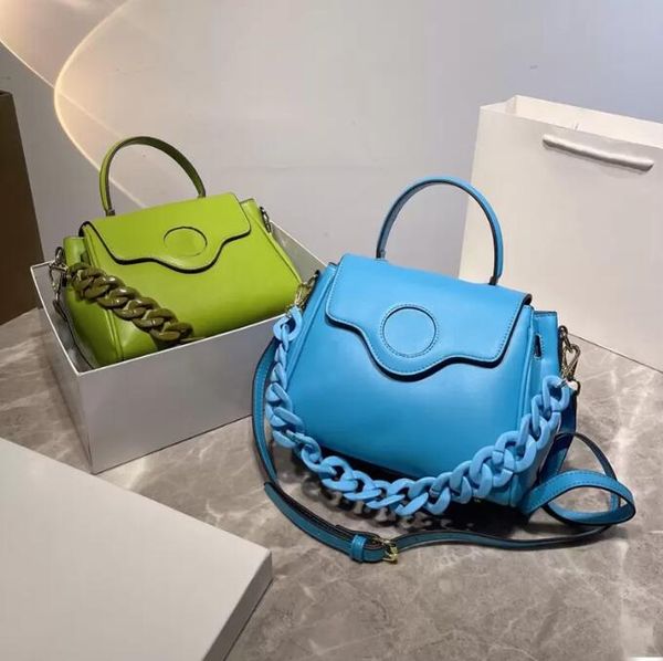 

bright blue green bags womens beautiful design handbag luxury crossbody bags classic version 23cm lady pocket purse
