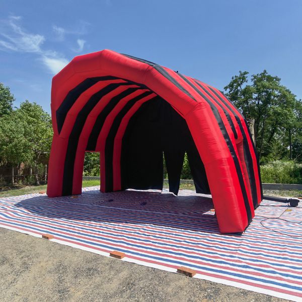 

red and black inflatable stage cover tent oxford inflatable dome roof canopy air marquee for outdoor concerts events