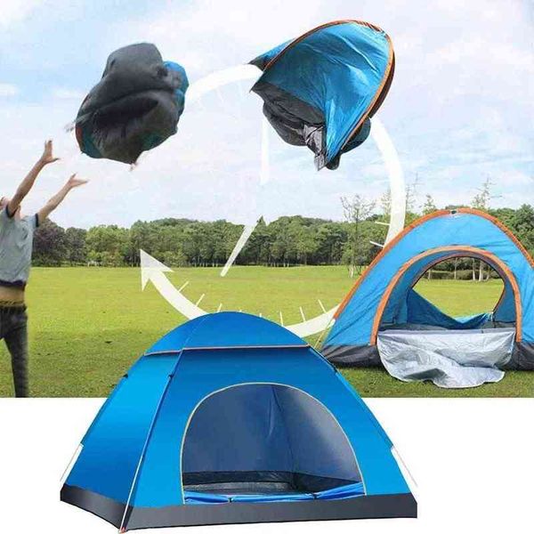 1pcs tenda automática ao ar livre, barraca de acampamento em família, tendas de acampamento aberto e fácil, sombra ultraleve, para caminhada turística de 2-3 pessoas H220419