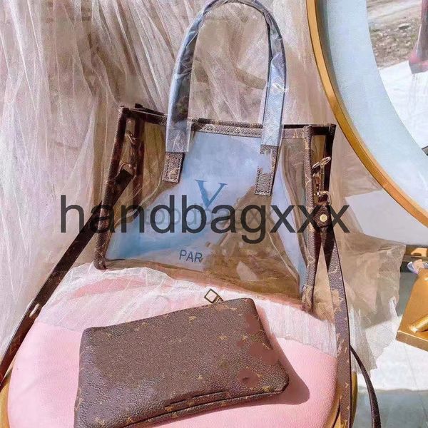 

handbag designer cosmetic bag women two-piece bags famous clear pvc