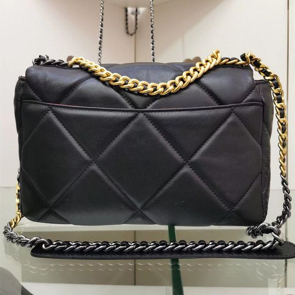 

5a r luxury women's bag shoulder messenger 19bag high-quality classic brand fashion leather chain diamond bag with gift box