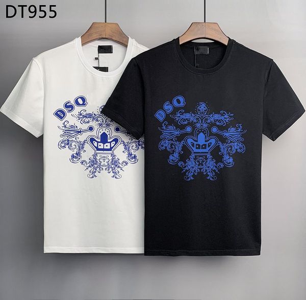 

dsq icon gyb men's t-shirts designer print letter men tees paris cotton polos man women clothing fashion brand t shirt dt955, White;black