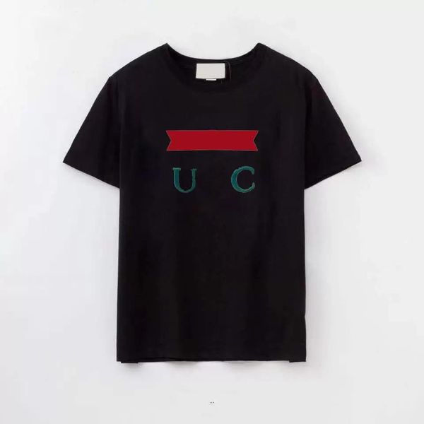 

designer men's t-shirt black white shirt cotton t-shirt crew neck embroidery spring summer loose trend clothes dhfashionmerchs, White;black