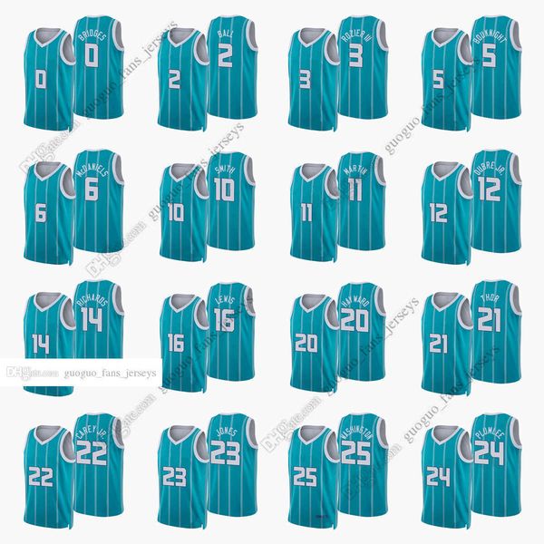 

custom printed 2022 new city basketball jerseys hayward rozier oubre plumlee ball smith bouknight bridges jones martin carey richards lewis, Black;red