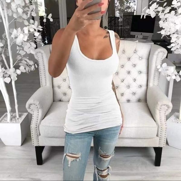 

cryptographic white halter backless tank for women streetwear 2021 sleeveless ribbed knit vest cropped feminino 02