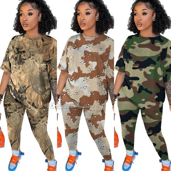 

designer sports suits plus size 4xl summer women brand tracksuits camouflage outfits short sleeve t-shirt shorts two piece sets, Black