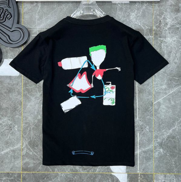 

ch fashion men's t shirt designer classic summer brand neck short sleeve sanskrit letter pullover t-shirt horseshoe cross pattern tees, White;black