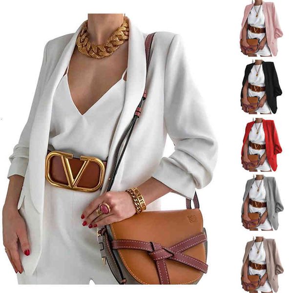 

women's suits & blazers women's cardigan jacket fashion lapel slim small suit ms1i, White;black