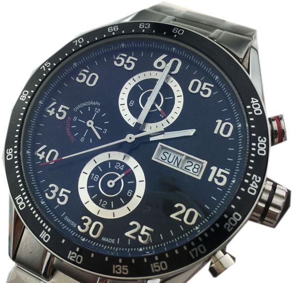 

mens watches high-end men's mechanical watch selling business style aaa waterproof boutique steel watchband sapphire surface 42mm, Slivery;brown
