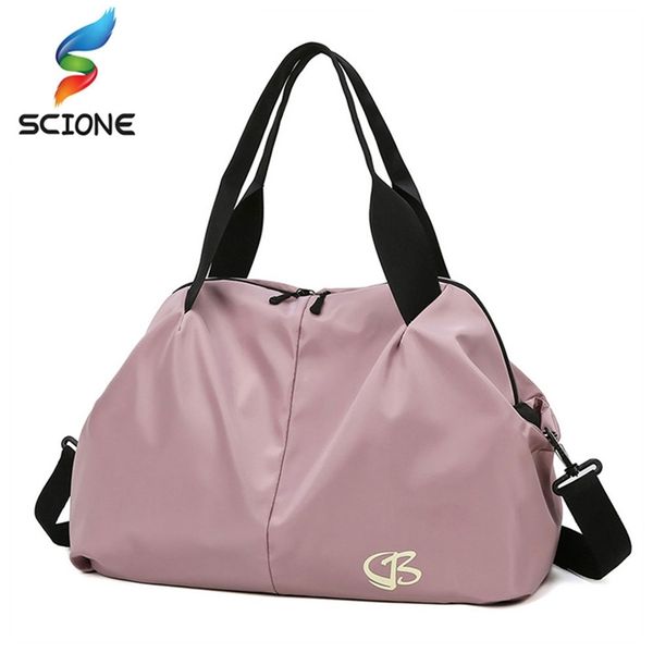 

women large capacity gym bag waterproof swimming yoga sports bags multifunction hand travel duffle weekend package xa190y 220713