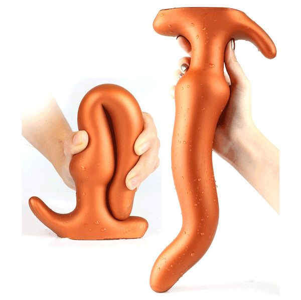 Riesiger Silikon-Buttplug, weicher Analdildo, Prostata-Massage, Vagina, Masturbation, langes sexy Spielzeug für Männer, Frauen, Schwule