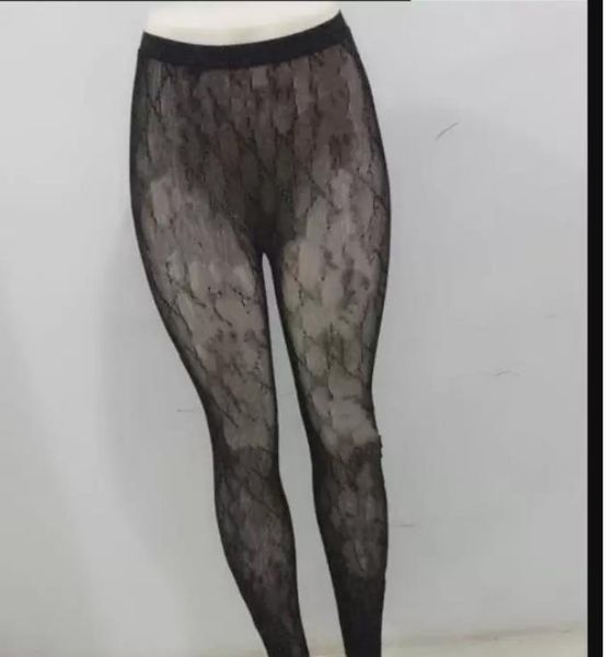 Calzini firmati Calze Collant sexy a rete Calzino stretto per le donne Stilista Ragazze Signore Colore kaki Night Club Calza Maglia Collant Calze lucide Gamba