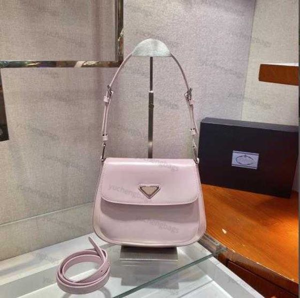 

designer 2022luxury bags cleo brushed leather mini bag flap closure with magnet shoulder handbag7