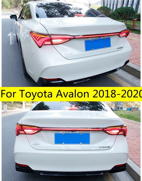 Пара автомобильного хвостового света Ассамблеи для Toyota Avalon 18-20 Задний свет DRL + сигнал поворота + тормоз + задние светодиодные фонари
