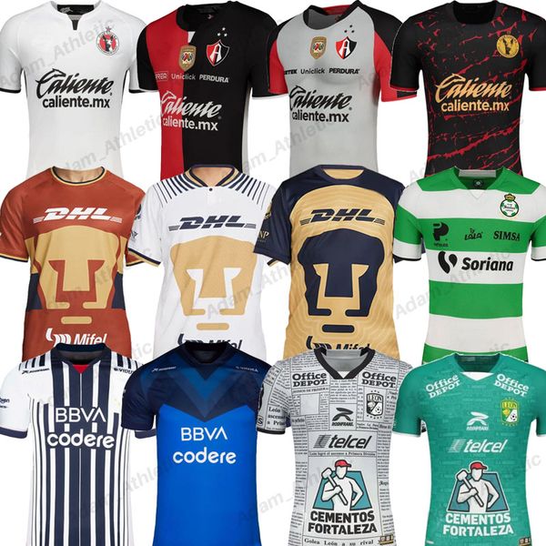 

2022 camiseta atlas fc soccer jerseys mexiko unam tijuana football shirts leon santos laguna jersey 22 23 camisetas de liga mx, Black;yellow