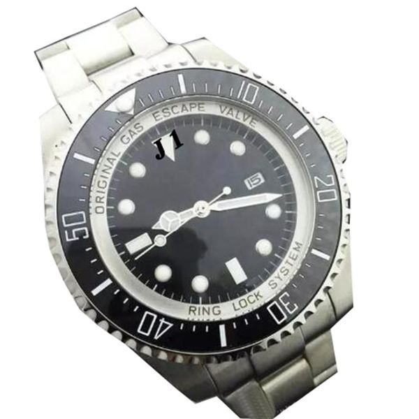 

full black dial men watch r-dweller rotatable ceramic bezel 44mm stainless steel 116660 blso automatic diver mens watches wristwat277b, Slivery;brown