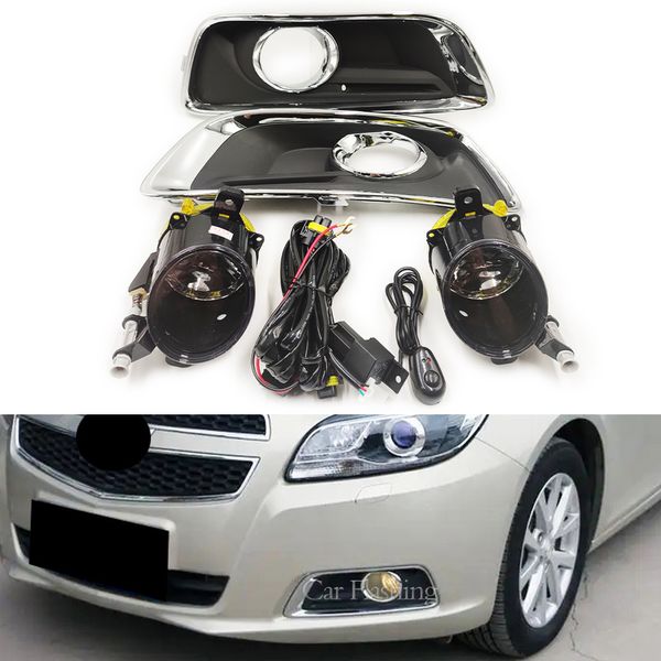 2PCs para Chevrolet Malibu 2012 2013 2014 2015 DRL FOG LUZES FOG LAMPS GRESTE GRILLES GRANDE SINAL DIA DIA LUZES