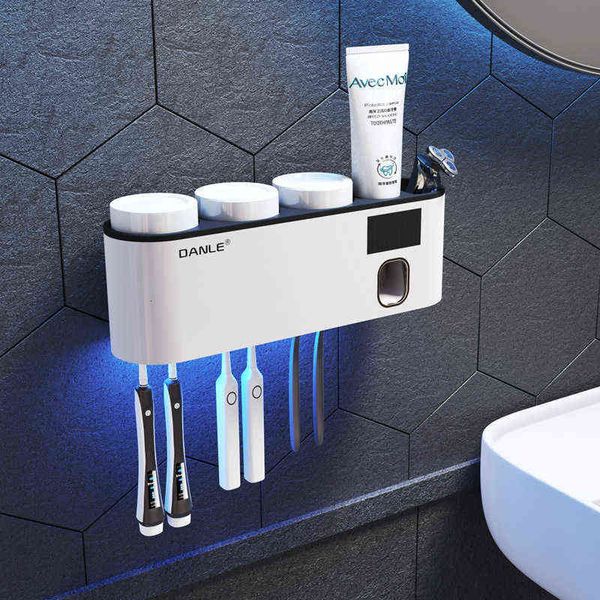 

intelligent toothbrush holder disinfector ultraviolet disinfection mouthwash cup set toilet electric shelf