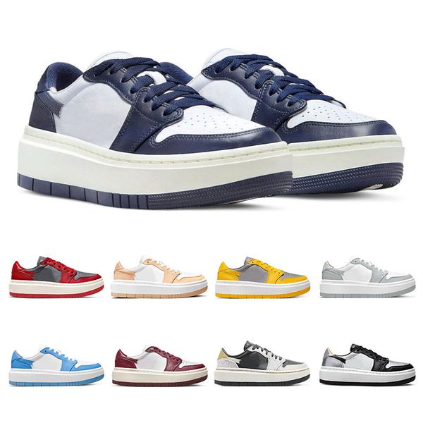 

chunky 1s lows elevate basketball shoes 1 men outdoor running sports sneakers unlv unc wolf grey team red silver toe women trainers