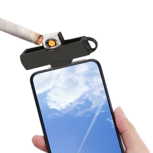 Tampe de cigarro sem bateria conectados Plugue de telefone celular e Play Mini pode trazer para a aeronave a bordo de mini-isqueiros