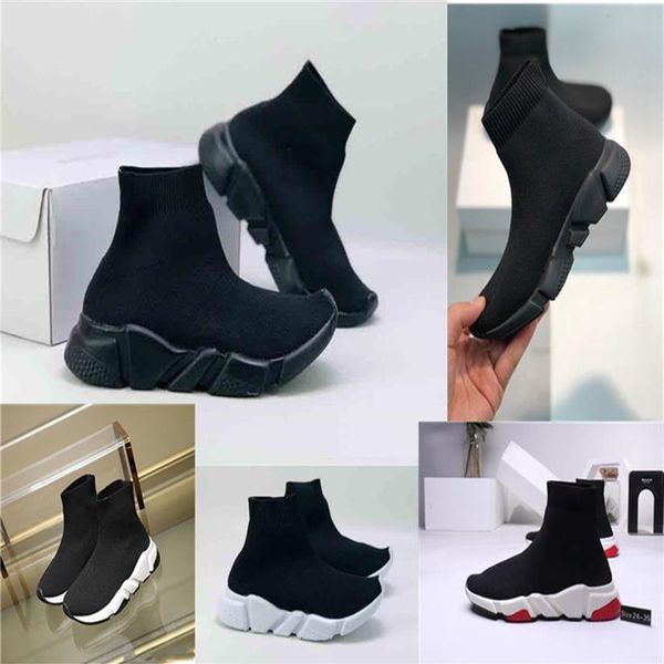 

2019 kids speed trainer knit high socks sports shoes new mercurial sneakers for boys and girls 249m256q, Black