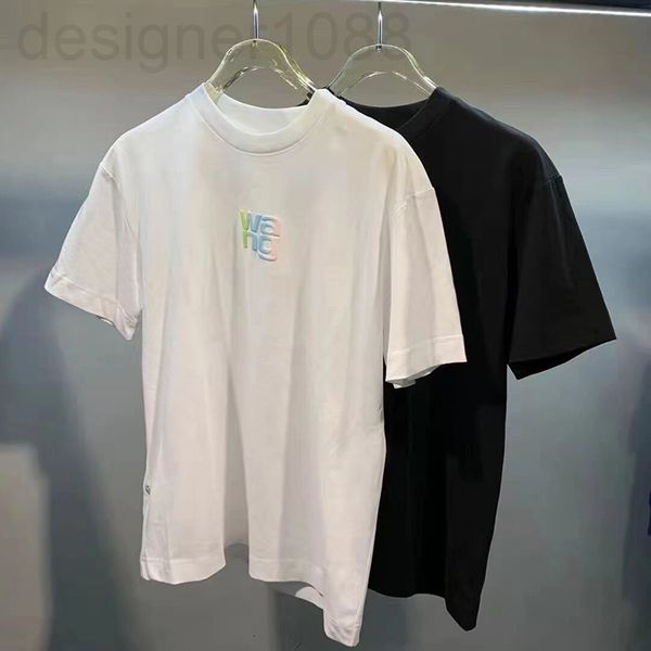 

women's t-shirt designer []aw dawangjia 2021 summer round neck gradient color letter foam print short sleeve loose t-shirt if45, White