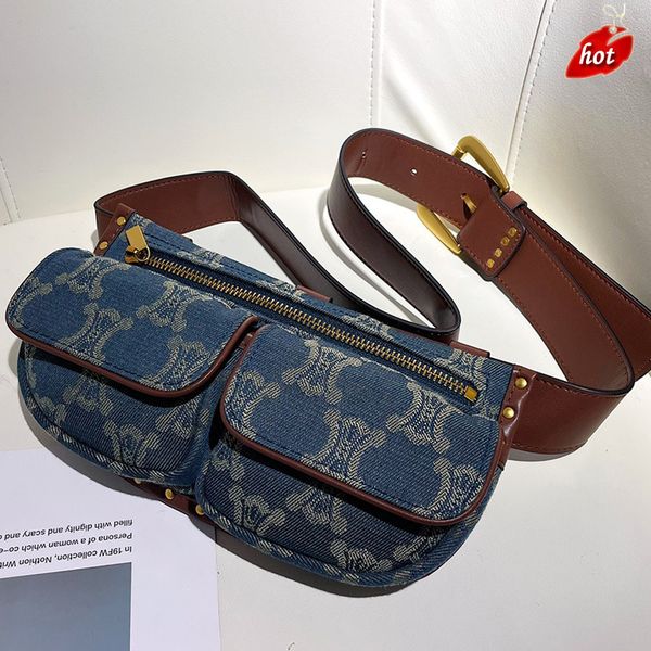 

factory online export designer brand bag handbag denim old flower fashion armpit vintage women
