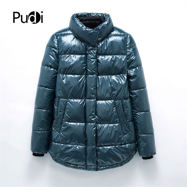 PUDI QY802 Casual Parkas Damen Frühling Winter Classic Madam Jacken Mantel Mäntel Jasper Plus Size wasserabweisend 201128