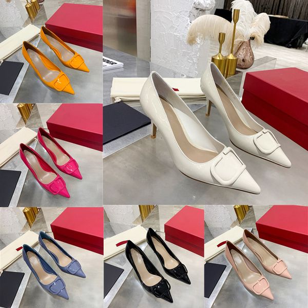 

fashion women dress shoes ballet shoes leather back lace up wedding party high heels 8cm size 35-42 with box, Black
