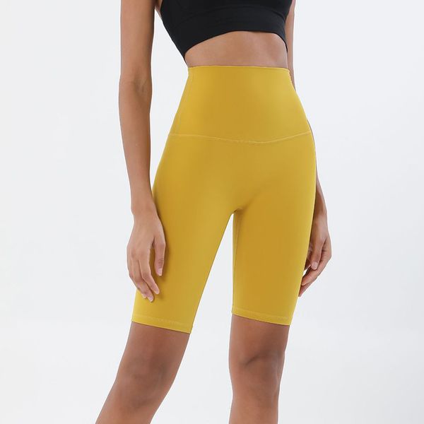 

lu shorts leggings running gym workout yoga legging peach butt women five-point skinny bouncy sports high waist nude high quality, Black
