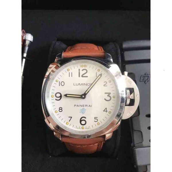 

panera lumino series automatic winding mechanical watch swiss movement size 44mm model pam00775, Slivery;brown