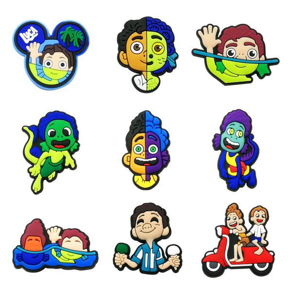 

luca croc charms fashion love shoe accessories for decorations charms pvc soft shoes charm ornaments buckles, White;pink