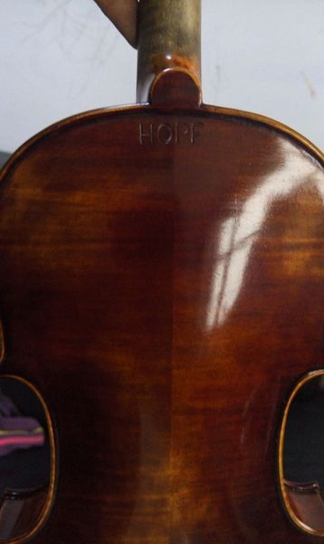 

hopf violin 4/4 size antique style ebony parts hopf model violin